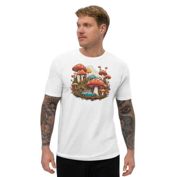 Mushroom Car - Short Sleeve T-shirt - Image 13