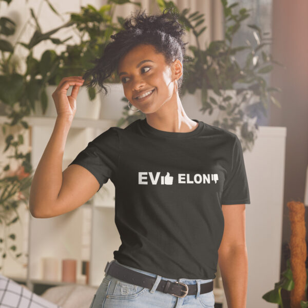 EV YES elon NO - Short-Sleeve Unisex T-Shirt