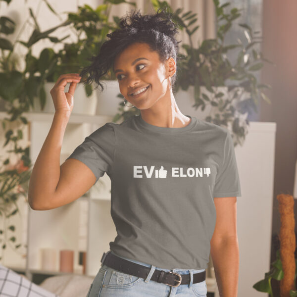 EV YES elon NO - Short-Sleeve Unisex T-Shirt - Image 17