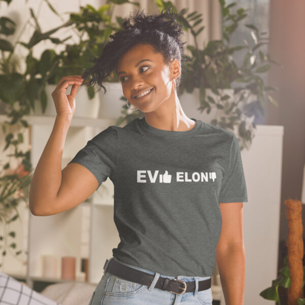 EV YES elon NO - Short-Sleeve Unisex T-Shirt - Image 7