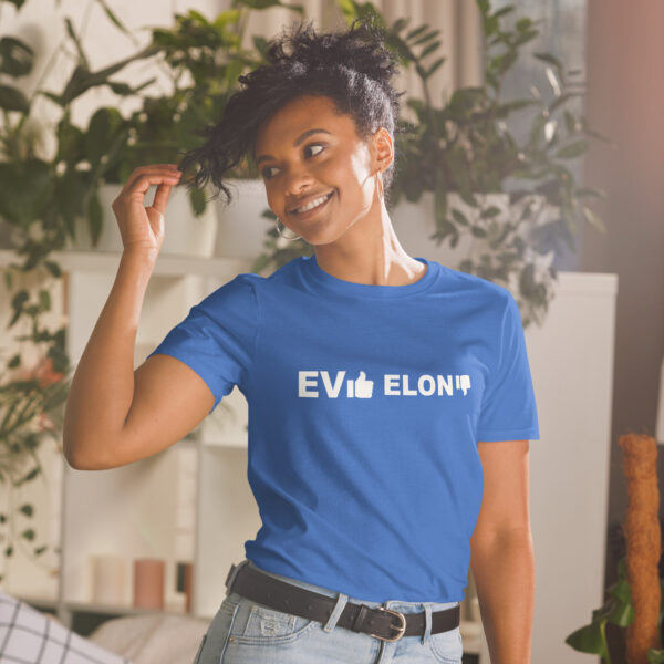 EV YES elon NO - Short-Sleeve Unisex T-Shirt - Image 11