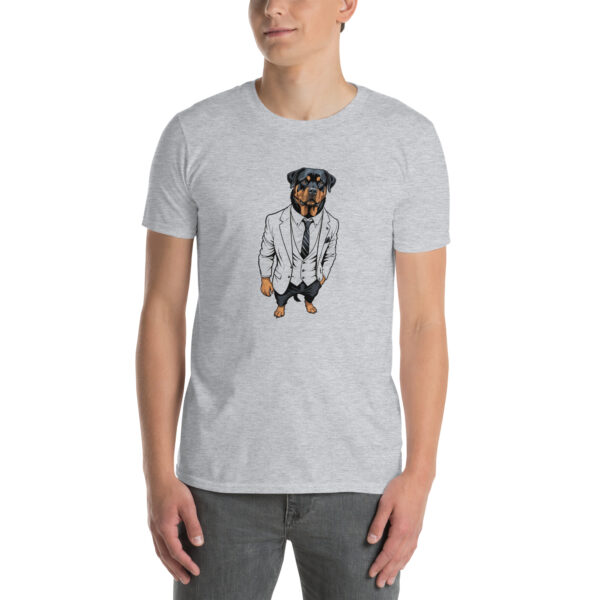 Suited Rottie - Short-Sleeve Unisex T-Shirt - Image 13