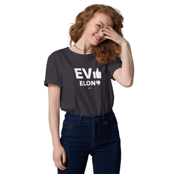 EV Yes Elonia No - Unisex organic cotton t-shirt - Image 9