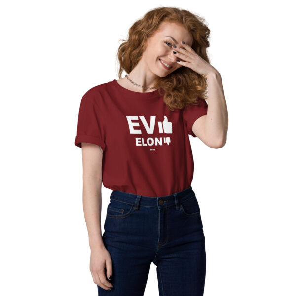 EV Yes Elonia No - Unisex organic cotton t-shirt - Image 7