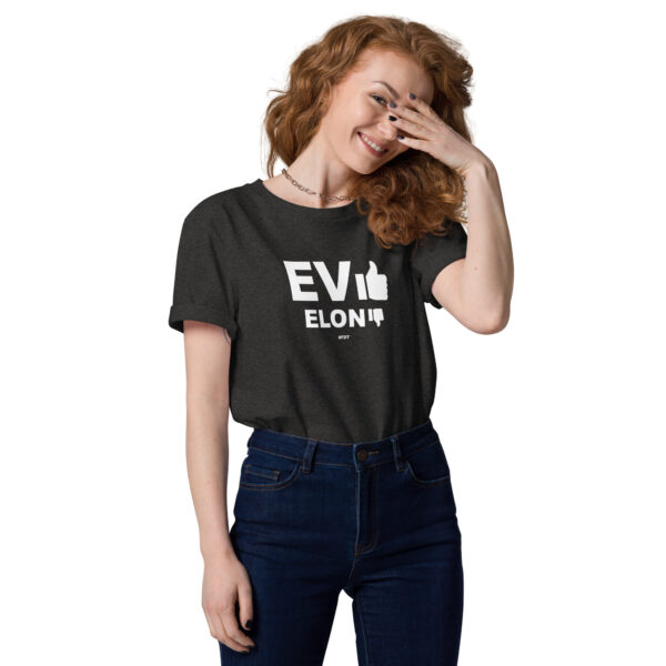 EV Yes Elonia No - Unisex organic cotton t-shirt - Image 5