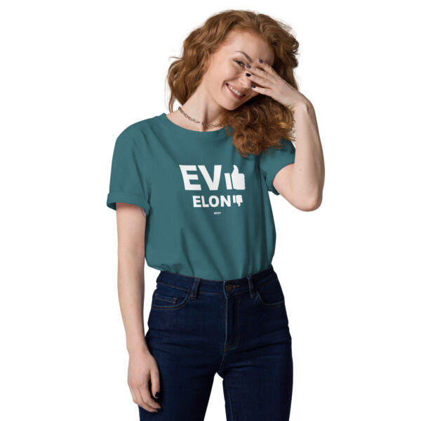 EV Yes Elonia No - Unisex organic cotton t-shirt - Image 13